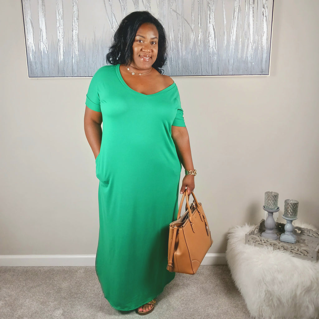 Take Away V-Neck Maxi Dress