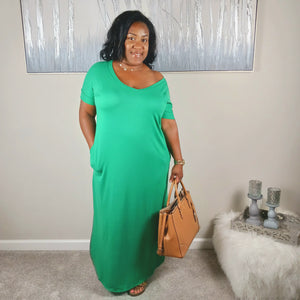 Take Away V-Neck Maxi Dress
