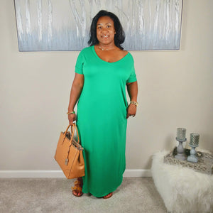 Take Away V-Neck Maxi Dress